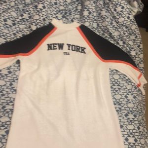 quarter sleeve dress / new york usa / street wear